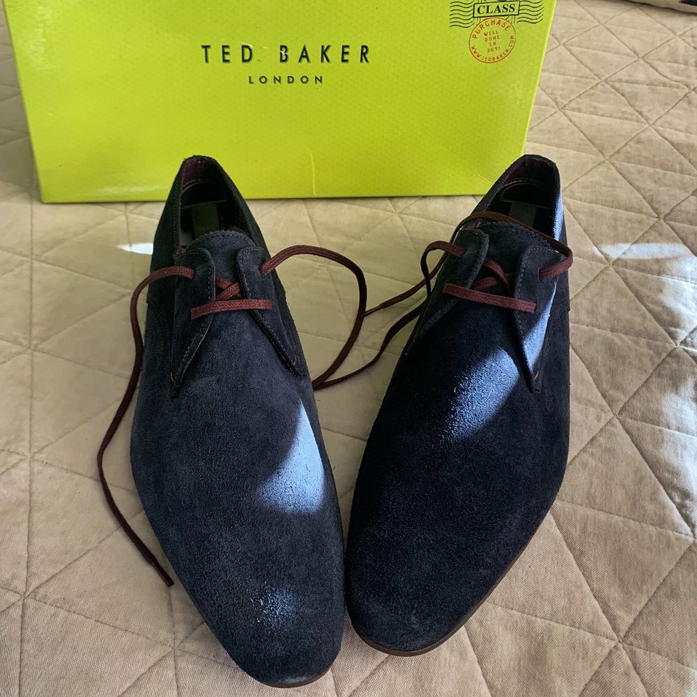 TED BAKER BLUE SUEDE SHOES